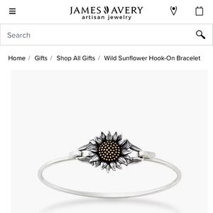 Beautiful James Avery sunflower bracelet🌺